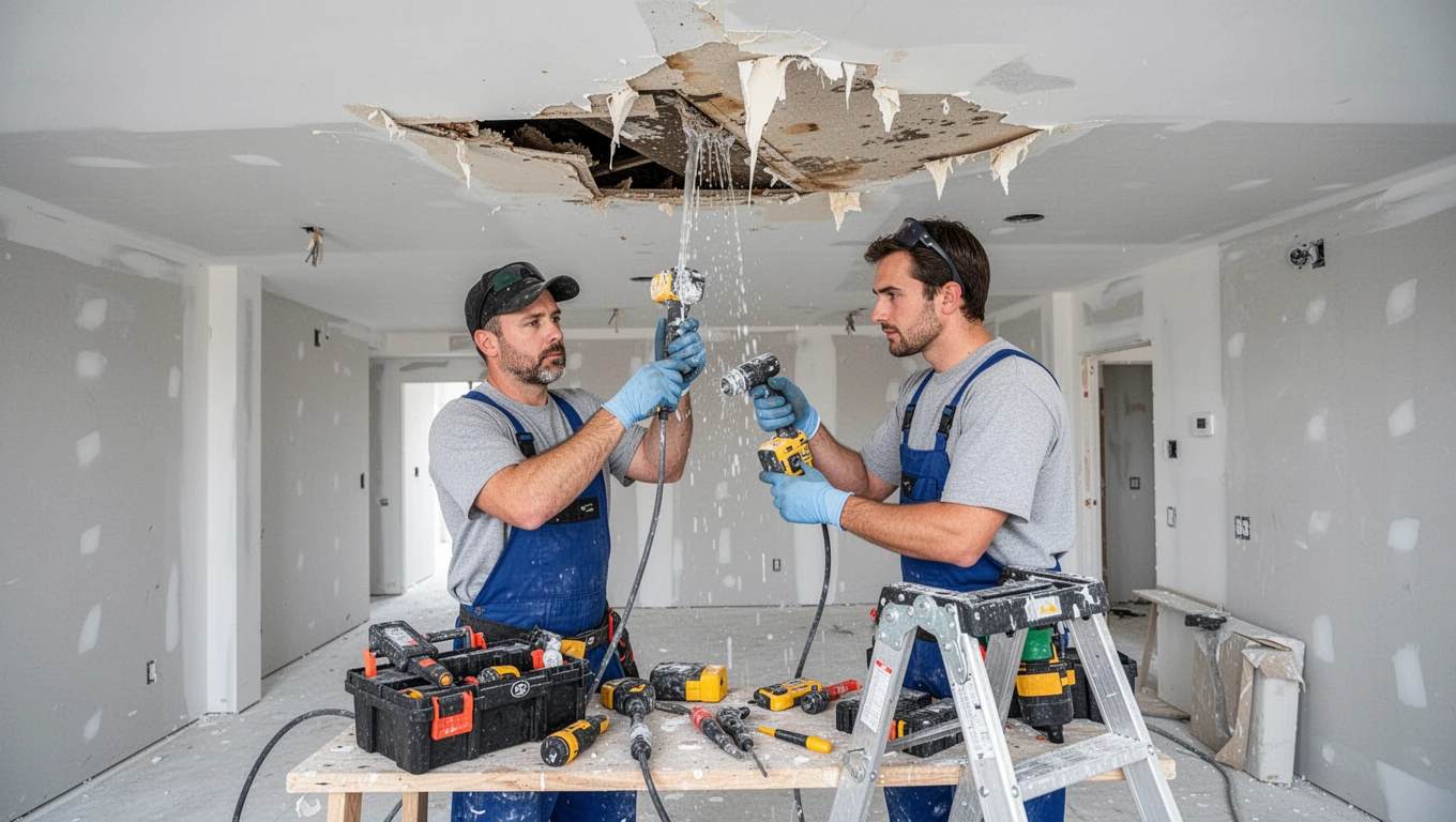 Ceiling Water Damage Repair