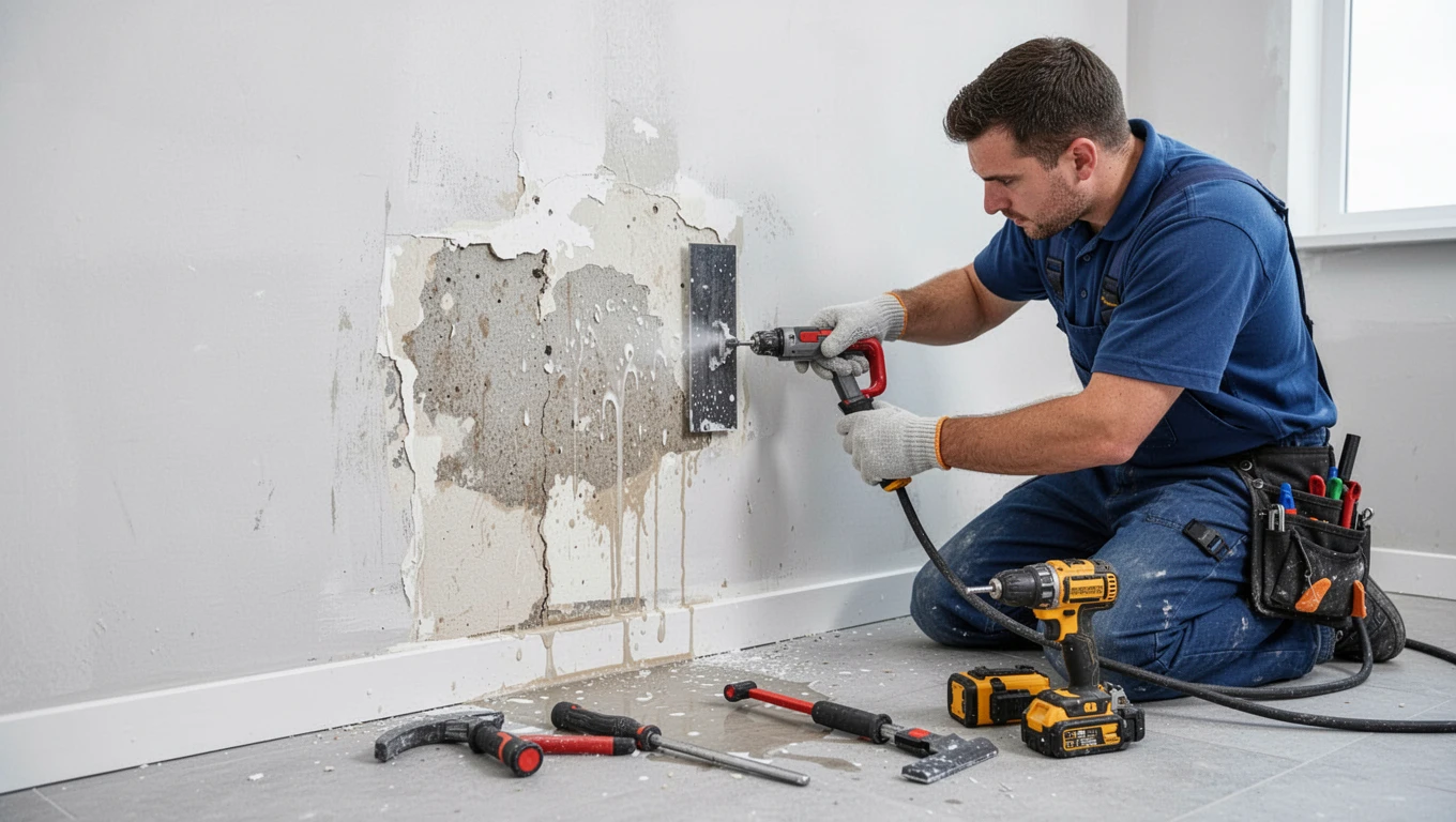 Wall Water Damage Repair