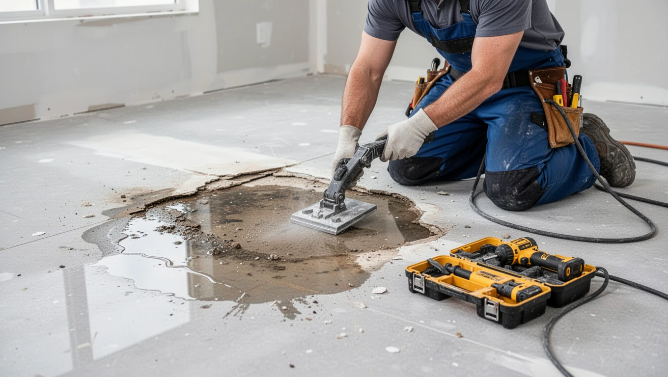 Floor Water Damage Repair