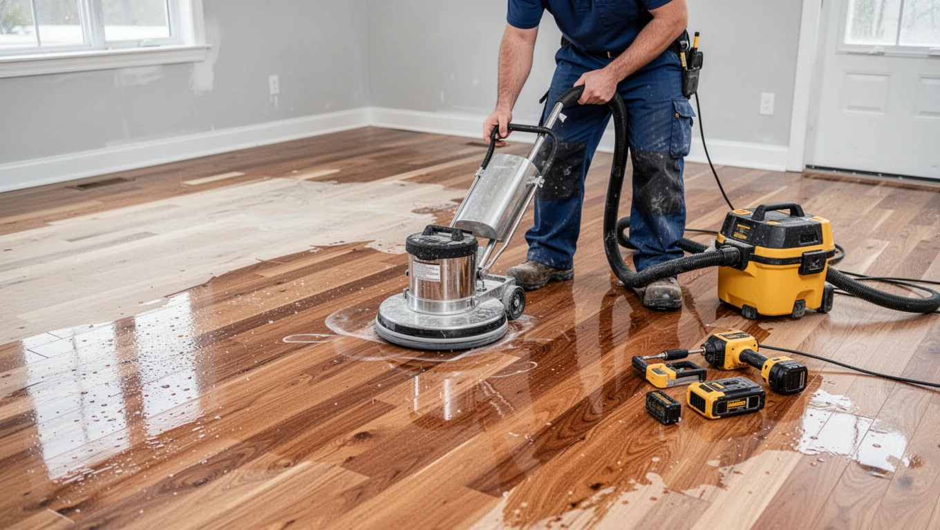 Hardwood Floor Drying